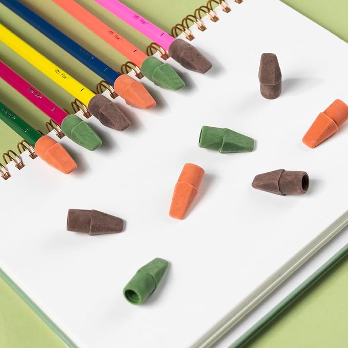 Mr. Pen- Pencil Erasers Toppers, 30 Pack, Colorful | Mr Pen Erasers for Pencils