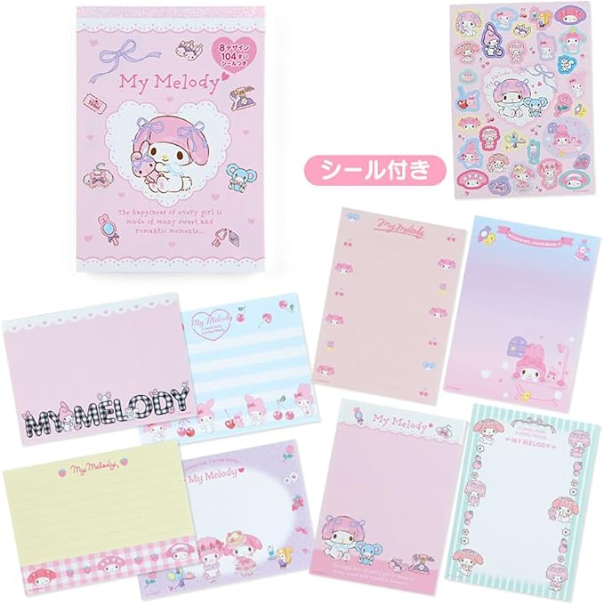 Sanrio My Melody 8 Design Memo 016951