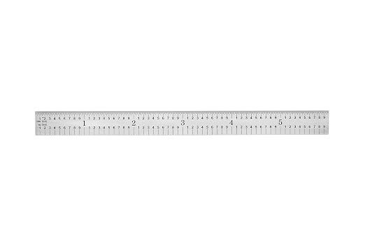 PEC Tools 6" Flexible Machinist Rule,5R Graduation (1/32“, 1/64”; 1/10“, 1/100), Trusted by Professionals, Made in USA