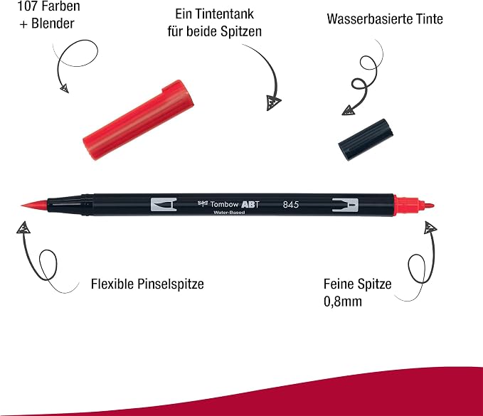 Tombow Dual Brush Pen, ABT, No. 845 (AB-T845)