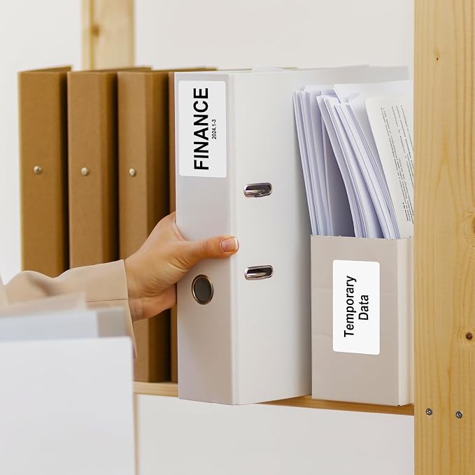 2 x 4 Inch Mailing Labels, 100 Sheets, 1,000 Labels | 10 Labels Per Sheet for Laser & Inkjet Printers, Smooth White Surface, Permanent Adhesive, Clear Printing