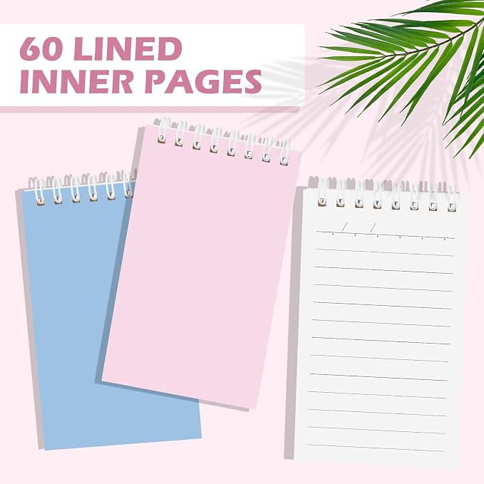 Ddaowanx Small Notebooks,3x5 Pocket Spiral Notepads With Lined Pages - The Perfect Little Mini Notebook to Stay Organized and Boost Productivity at Work or School (48, Delight Colors)