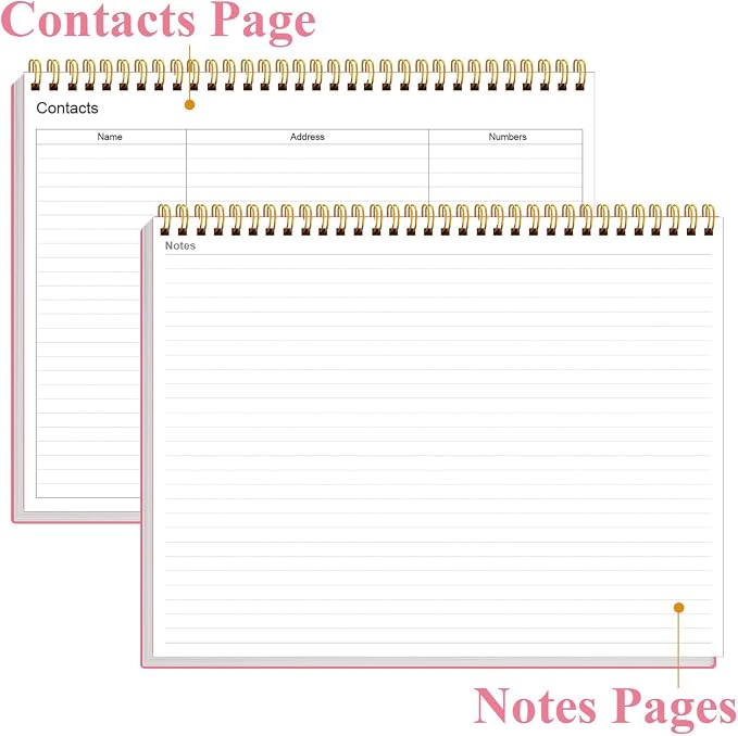 Weekly Productivity Planner - 8.5" x 11" Dashboard Desk Notepad Has 6 Focus Areas to List Tasks for Goals, Projects, Clients, Academic or Meal-Organize Your Daily Work Efficiently, 54 Weeks, Pink