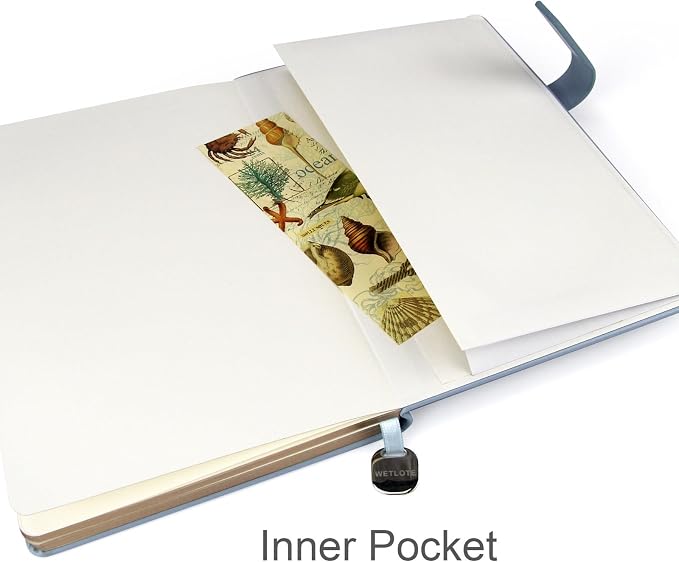 Hardcover Leather Journal Notebook A5 Dotted 212 Pages 5x8.25 Inches Gold Edged Pages with Strap Closure Travel Work School Writing Journaling Notebooks for Women Men Gift Box Packaging Black