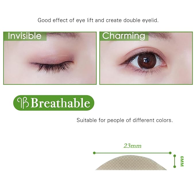 Eyelid Tape Stickers Invisible Eyelid Correcting Eye Stripes 6MM Skin color