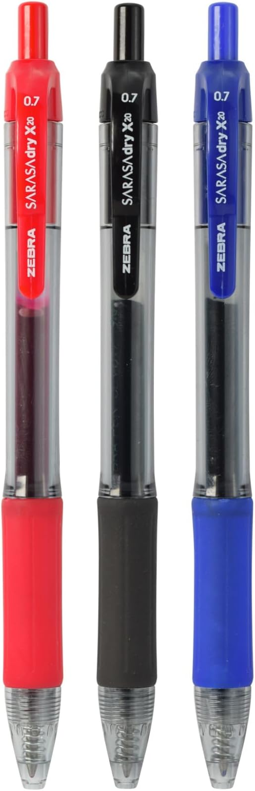 Zebra Pen SARASA X20 Retractable Gel Pen, Blue Ink, 0.7mm, 36-Pack