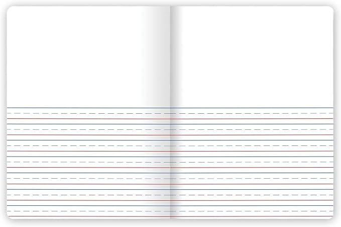 Mead Primary Composition Book, Primary Ruled Journal, Grades K-2, 7-1/2" x 9-3/4", 100 Sheets per Comp Book, Colors Will Vary, 12 Pack (610054-ECM)