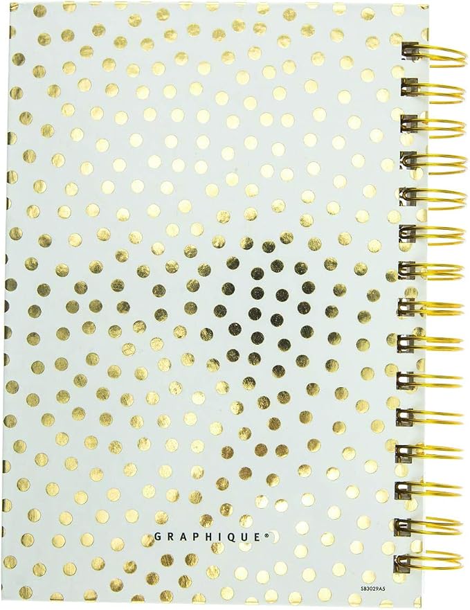 Graphique Designer Notebooks - "Do More of What Makes You Sparkle" - Spiral Bound Writing Journals for Offices, Schools, Classrooms, and More - Hard Cover with 160 Ruled Pages (6.25" x 8.25")