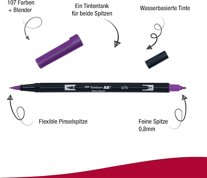 Tombow Dual Brush Pen, ABT, No. 676 (AB-T676)