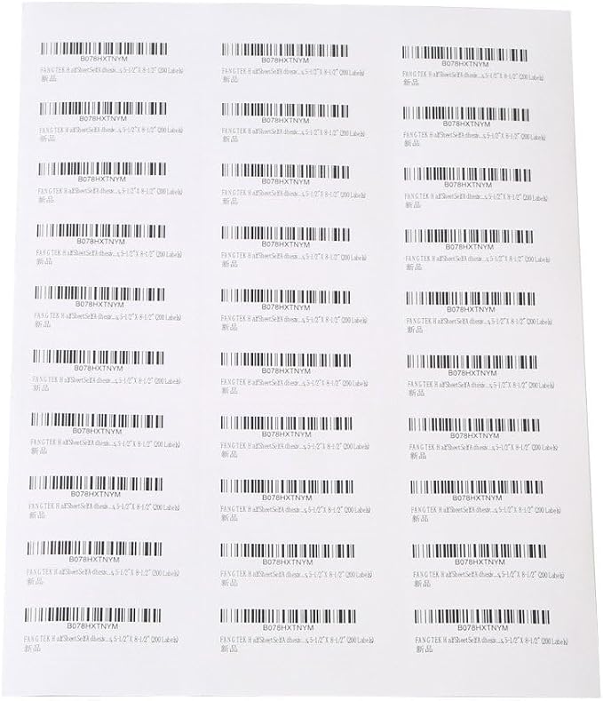 [25 Sheet, 750Labels] Address Labels 750 Sticker Paper for Laser/Ink Jet Printer mailing Labels 8.5"×11" White 30 per Sheet 1" x 2-5/8"