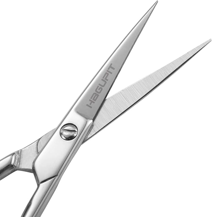 Small Precision Embroidery Scissors, 4" Forged Stainless Steel Sharp Pointed Tip Detail Shears for DIY Craft Thread Cutting, Needlework Yarn & Sewing