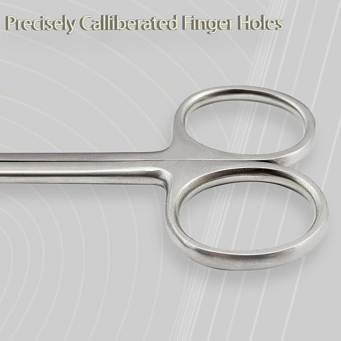 Professional Fingernail Scissors for Manicure Care, Precision Nail Grooming Tool for Mustache Trimming and Eyebrow Shaping, Sharp Stainless Steel Beauty Shears