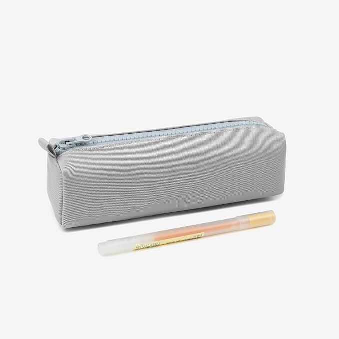 Pencil Case Lightweight and Durable Ideal Pencil Pouch for School and Office Supplies (Light Gray,Oxford)