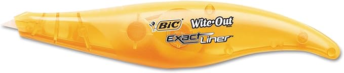 BIC WOELP21 Wite-Out Exact Liner Correction Tape, 1/5-Inch x 236-Inch, Blue/Orange, 2/Pack (BICWOELP21)