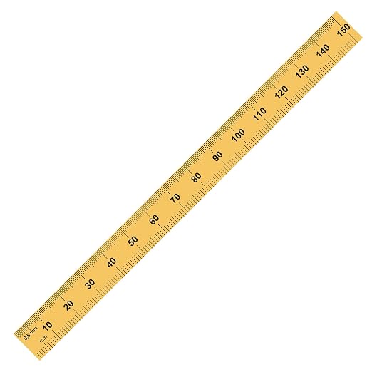 PEC Tools Flexible 6 in Rule, Titanium Nitride Coating, Markings of 1/32", 1/64", 0.5mm and 1mm, Suitable for Engineers and Technicians Working Between Imperial and Metric Systems, Made in USA