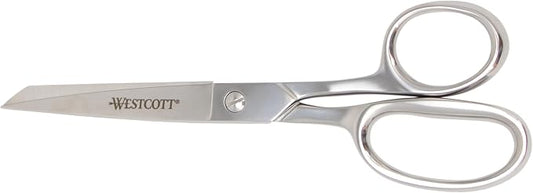 Westcott 8in Forged Classic Fabric and Paper Scissors, Heavy Duty, Knife-Edge for Sewing, Tailoring, General Arts and Crafts, Office