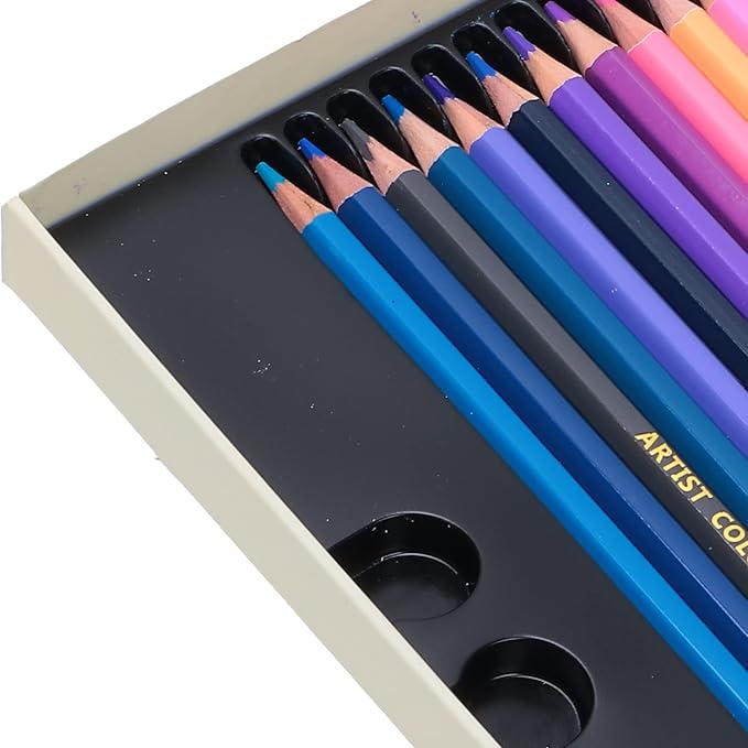 Pastel Colors Colored Pencils Set, Oil Pastel Pencils for Artists, Colored Pencils Oil Based Soft Core Color Pencils Set For Painting Sketching (48 color lead)