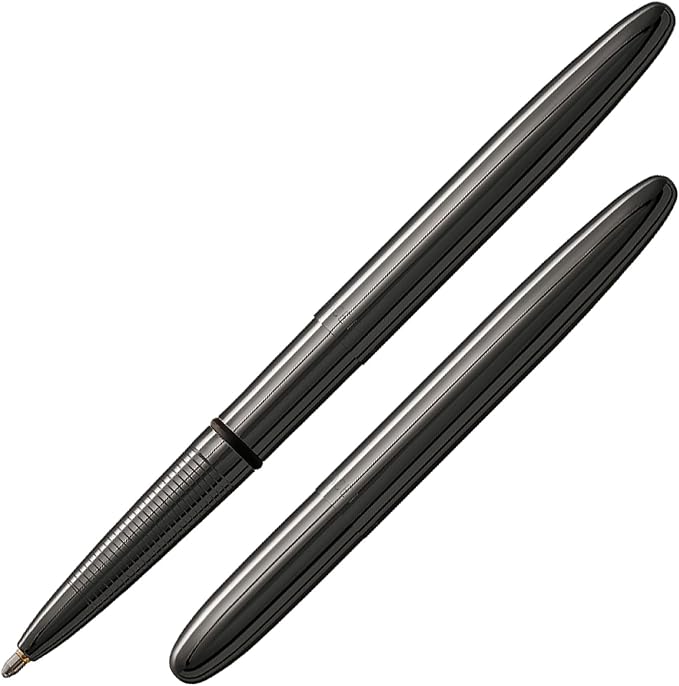 Fisher Space Pen Dark Matter Black Titanium Nitride Bullet Pen, Pressurized Ballpoint Pen, Compact Size, Writes Upside Down, Extreme Temperatures, Black Ink, Medium Point, Gift Box, Made in USA