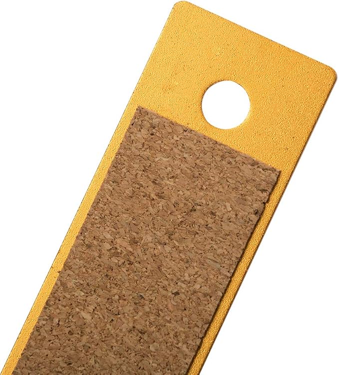 JAM PAPER Strong Aluminum Ruler - 12 Inch - Metal Ruler with Non-Skid Cork Backing - Gold Metallic - Sold Individually