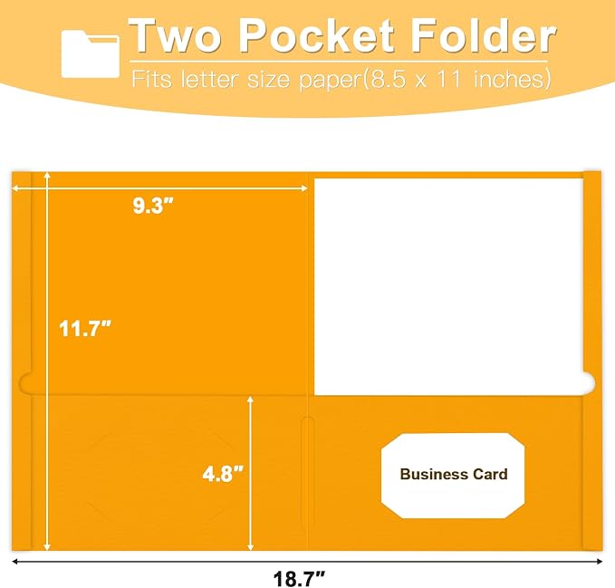 Folders with Pockets, LAYZZ 30 Pack Paper Pocket Folders, 2 Pocket File folders Fits Letter Size Paper, for School Office and Home, Assorted 6 Colors