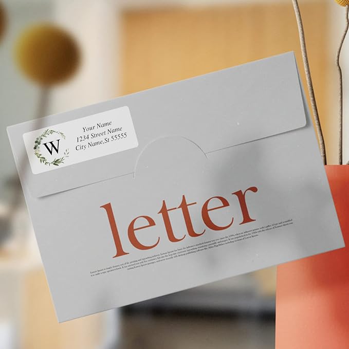 Custom Address Labels-Personalized Address Labels, Return Address Labels with Strong Adhesion,Can Be Used for Cardboard,Paper,Plastic Glass Metal (2.6x1 Inch, Set of 100)