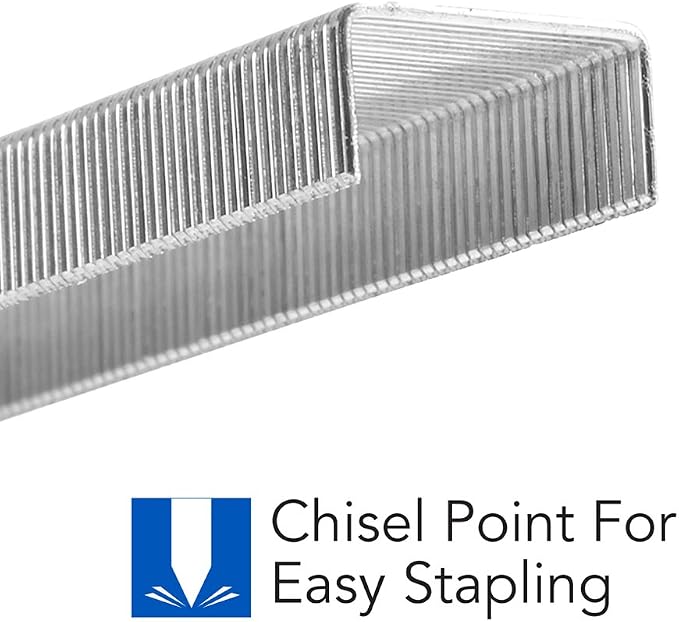 Swingline Staples, Heavy Duty, 1/4" Length, 25 Sheet Capacity, 100/Strip, 5000/Box, 1 Pack (79394)