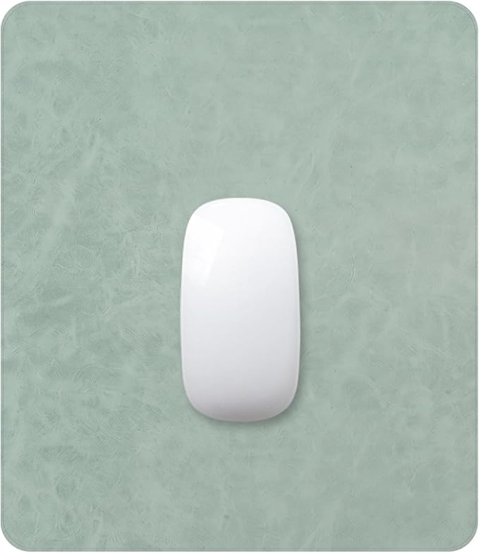 Mouse pad, Non-Slip Washable Waterproof Computer Mouse mat Thick for Laptop Wireless Mouse Home Office Travel, Portable 9.8"x 8.3" S Mint Green