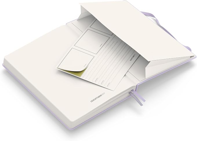 LEUCHTTURM1917 - Notebook Hardcover Medium A5-251 Numbered Pages for Writing and Journaling (Lilac, Plain)
