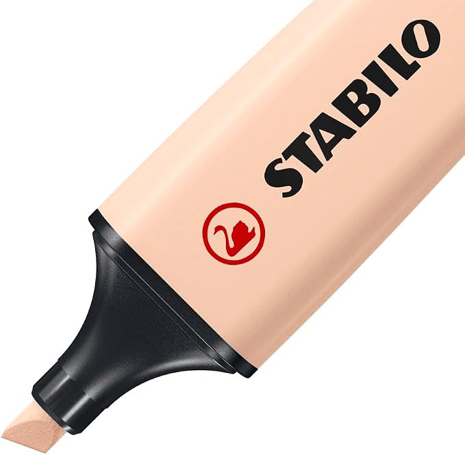 STABILO Highlighter BOSS ORIGINAL NatureCOLORS - Pack of 4 - Beige, Warm Grey, Earth Green, Black