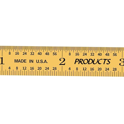 PEC Tools Flexible 6 in Rule, Titanium Nitride Coating, Markings of 1/32", 1/64", 0.5mm and 1mm, Suitable for Engineers and Technicians Working Between Imperial and Metric Systems, Made in USA