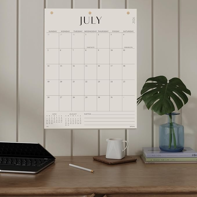 Jotsome Large Wall Calendar 2026-2027, Monthly Wall Calendar From July 2026 to December 2027 17 x 22 inch in Home and Office for Easy Organizing