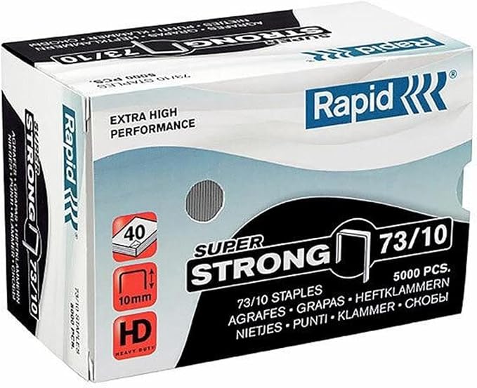Rapid 24890400 3/8-Inch 73 Series Staples for Stapling Pliers with HD31, 5000 Per Box