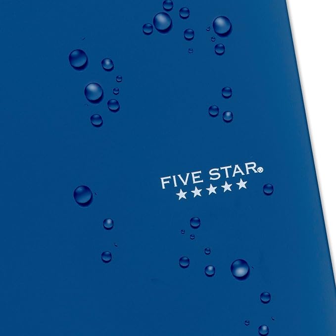 Five Star Spiral Notebook + Study App, 3 Subject, College Ruled Paper, 8.5" x 11", 150 Sheets, Blue (Color May Vary) (820003NH0), (Pack of 6)