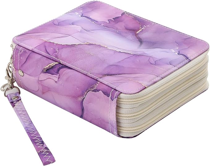 Portable Colored Pencil Case-72 Slots Colored Pencil Case Organizer with Zipper for Watercolor Pens, Pencil Case Organizer for Artist