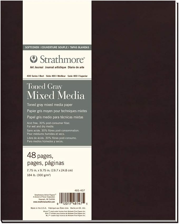 Strathmore Toned Gray Softcover MM 7.75x9.75