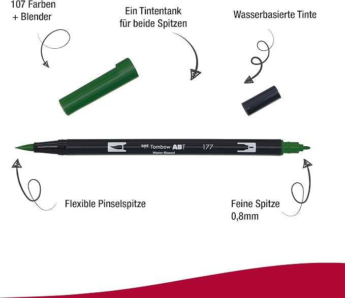 Tombow Dual Brush Pen, ABT, No. 177 (AB-T177)
