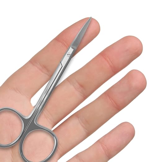 SURGICAL ONLINE Iris Scissors Curved & Straight 4.5" - Precision Cutting for Surgical & Dental Use