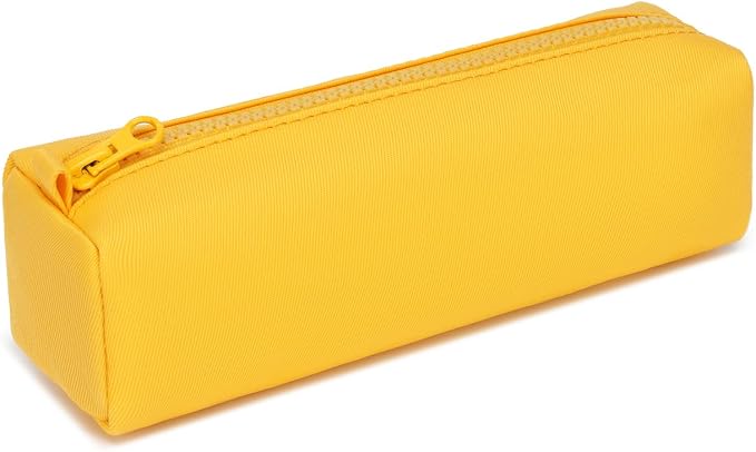 Pencil Case Lightweight and Durable Ideal Pencil Pouch for School and Office Supplies (Yellow,Oxford)