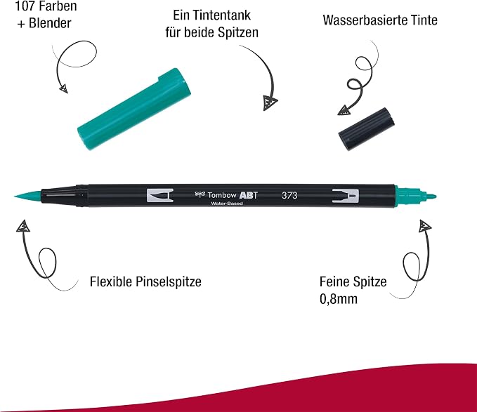 Tombow Dual Brush Pen, ABT, No. 373 (AB-T373)