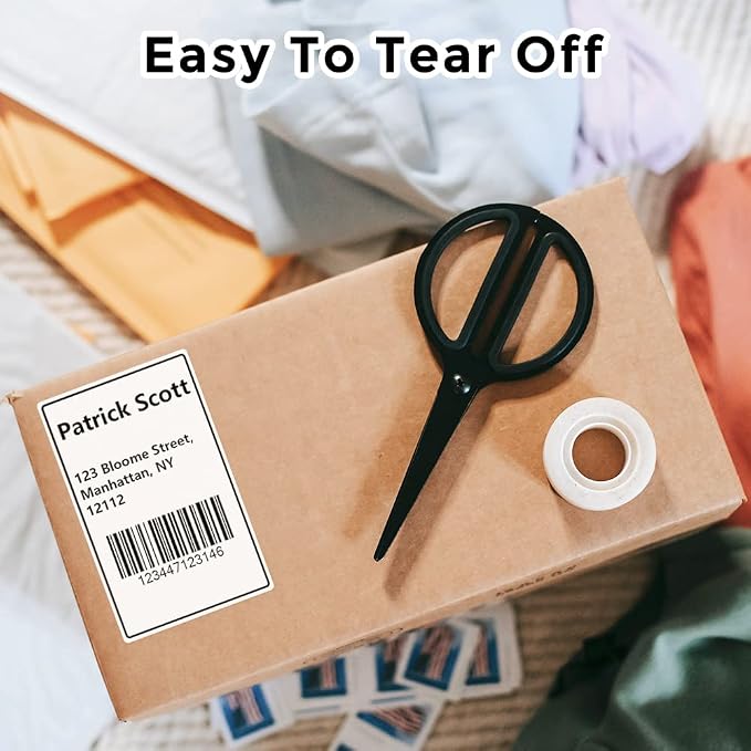 Phomemo 3 Roll 1.96" x 3.14" Multi-Purpose Thermal Label | Compatible with M110/M220/M108/M250/M260/ M150/ M120/M200/M221 Printer,for Barcode,Name,Address,Labeling,Mailing,Business