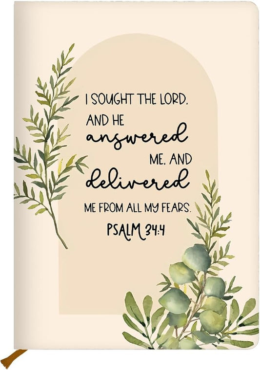 Encouraging Bible Verse Hard Shell Journal Notebook 200 Sheets (5.8 x 8.3)2 | Christian Gifts for Women, College Ruled Notebook, Inspirational Notebooks, Journals for Writing Planner Note Taking