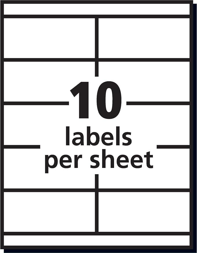 Avery Address Labels for Copiers, 2 x 4-1/4, 1,000 Labels, 5 Packs (5352)