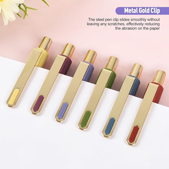 Gel Pens 12-Pack, 0.5mm Black Ink Fine Point Smooth Writing Pens, Quick Dry Ink No Smudge, Retractable Pens for Journaling Note Taking,Gift for Nurses,Teachers,Gift for Nurses,Teachers