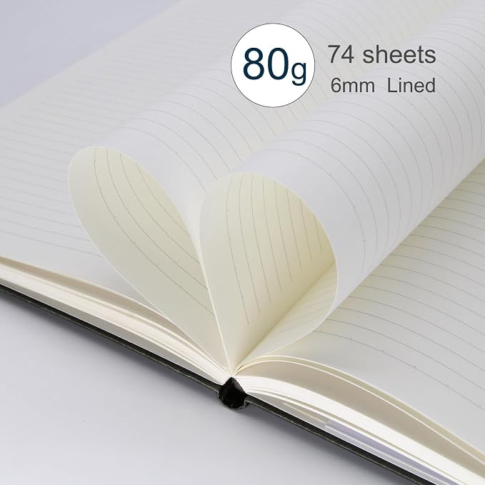 WETLOTE European Vintage Pattern Notebook - Made of sustainable and excellent quality paper,gold fabric and simple patterns, suitable for office, school and many other occasions(Brown+Blue/A6)