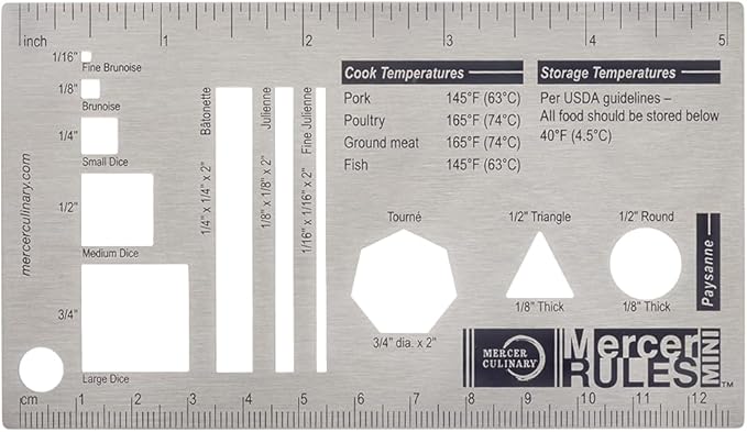 Mercer Culinary Mercer Rules Culinary Ruler, Mini