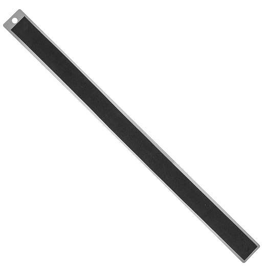 Stainless Steel 15 Inch Metal Ruler Non-Slip Rubber Back, with Inch and Metric Graduations
