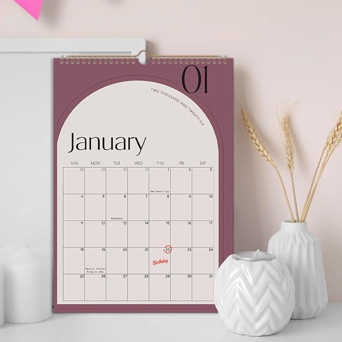 Comix 2026 Wall Calendar 12x17 Inch - 12 Month Jan to Dec 2026, Thick 120GSM Paper, Large Blocks Monthly Calendar for Notes, Home Office & School Scheduling