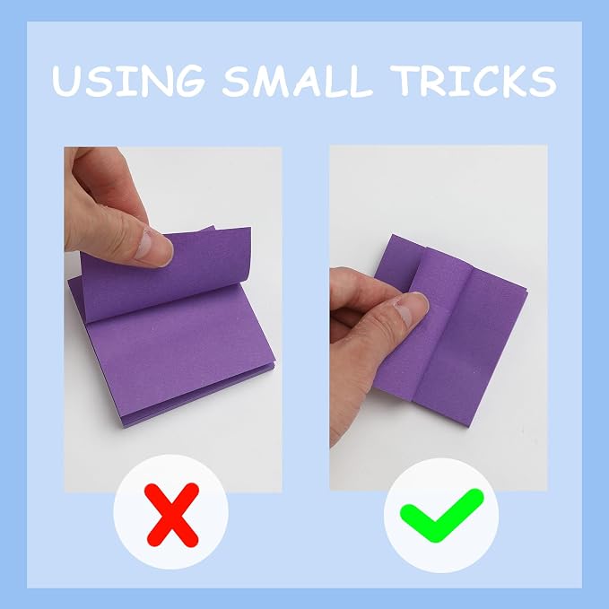 Sticky Notes, Sticky Notes 3x3 Large 18 Pads 9 Colors Self-Stick Stickies Note Pads 50 Sheets Teacher Back to School Supplies and Oﬃce Products