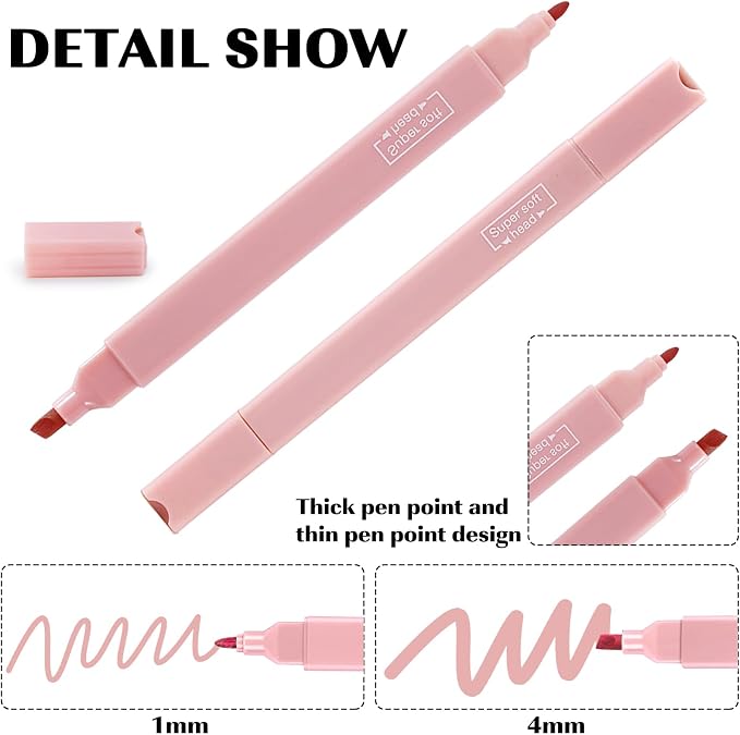 22 Pcs Bible Study Supplies Bible Highlighters No Bleed Assorted Colors Pens 1000 Sheets Transparent Sticky Notes with 2 Black Pens Pastal Highlighters Dual Tips Morandi Book Tabs Sticky Index