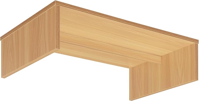 Convenience Concepts Designs2Go Small TV Riser 23.75", for TVs up to 26" - Contemporary TV or Computer Riser for Living Room, Modern Office, Den, Light Oak